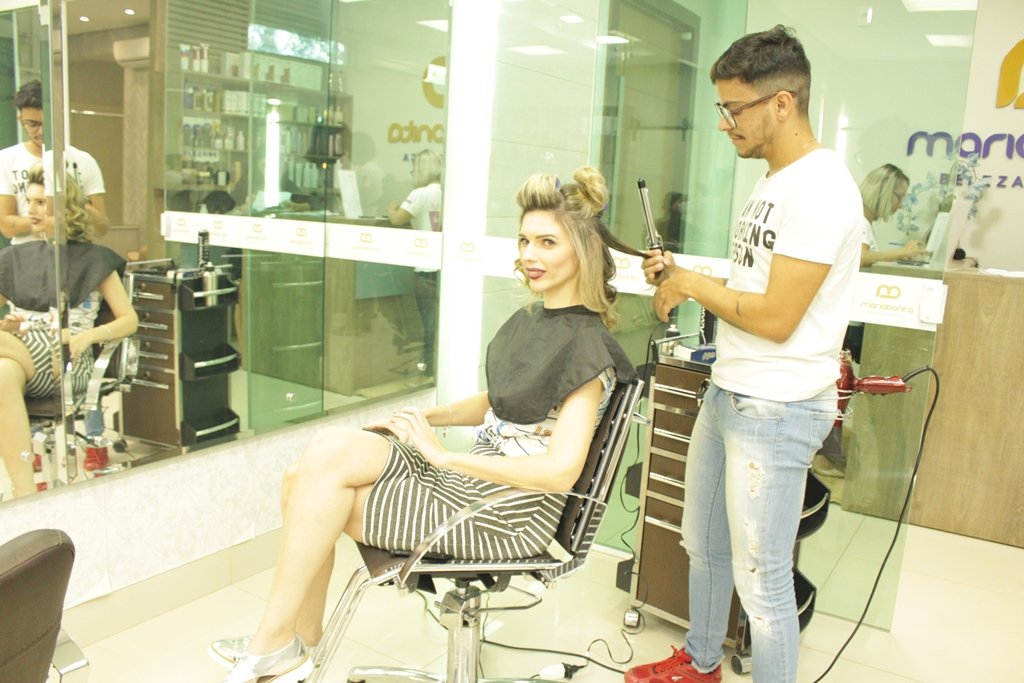 Cabelo finalizado pelo Ricardo Ramos do Maria Bonita Beleza e Estética